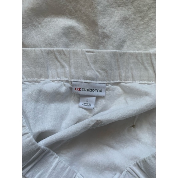Liz Claiborne Linen Blend Wide Leg Pants Women’s Size Large - Picture 3 of 4